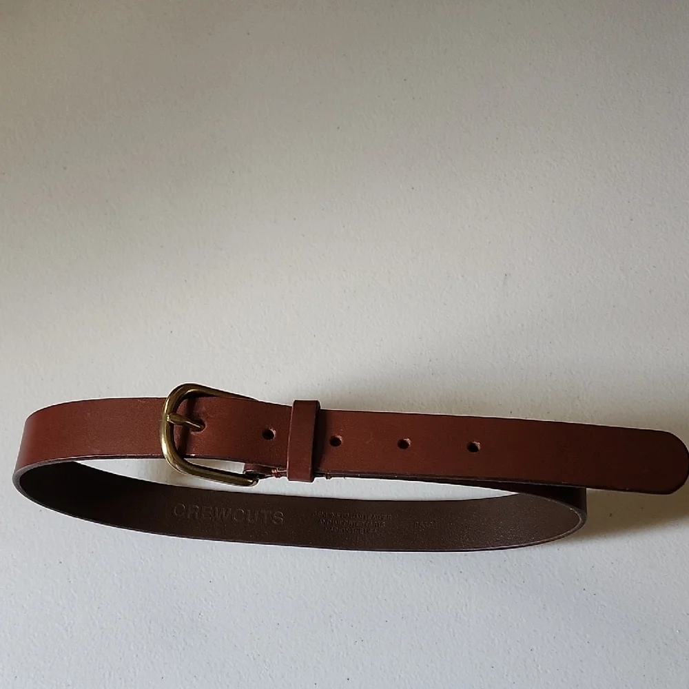 EUC Crewcuts Leather Belt,Sz 21.5 to 25